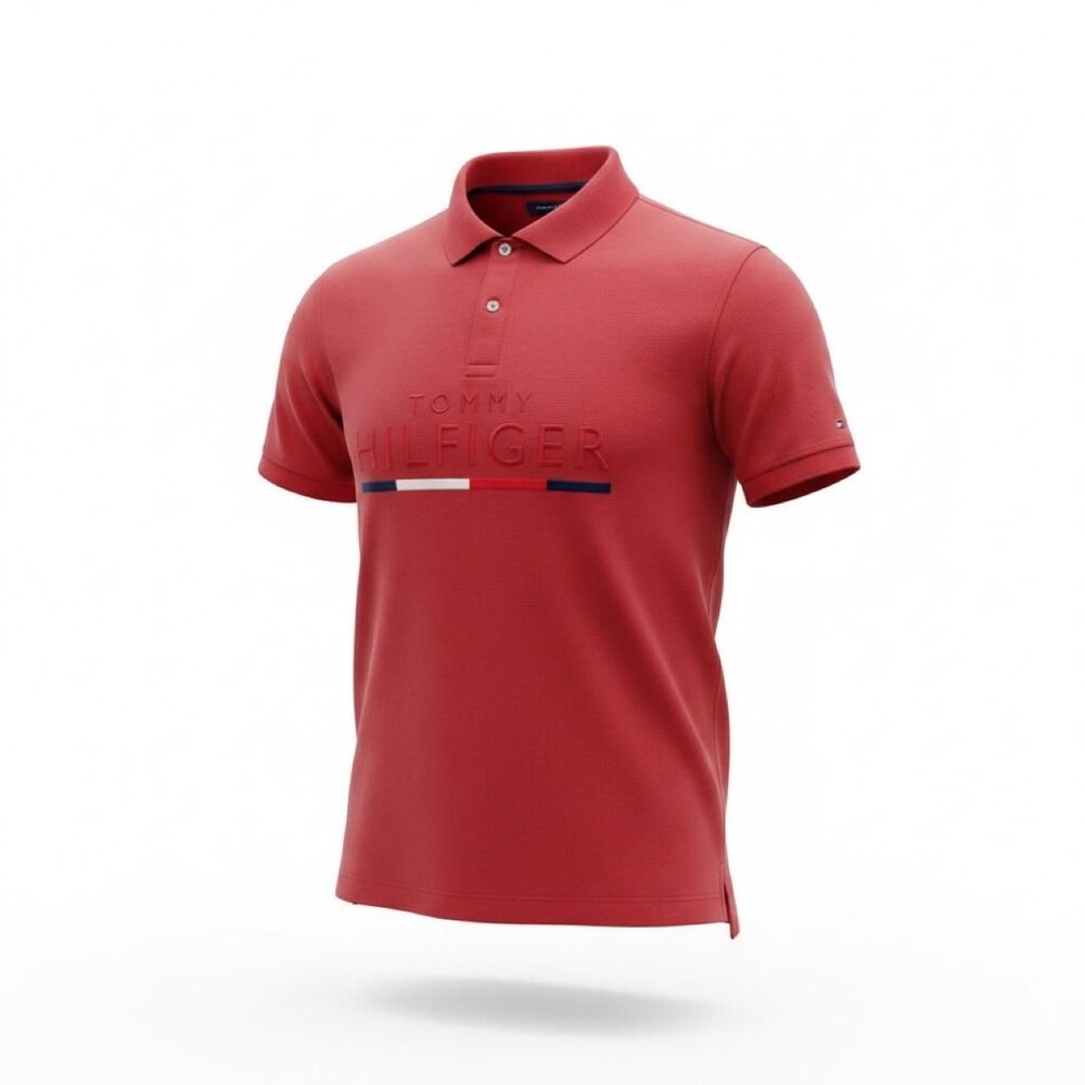 Tommy-hilfiger Men's Red Polo-shirts